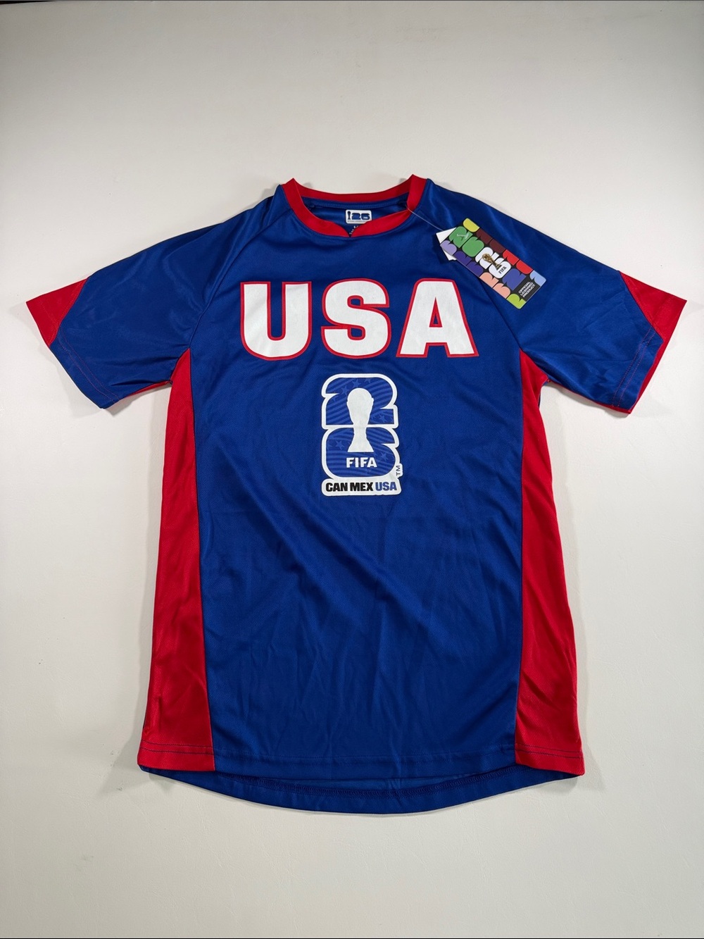 USA Blue & Red Soccer Jersey - FIFA CAN MEX USA